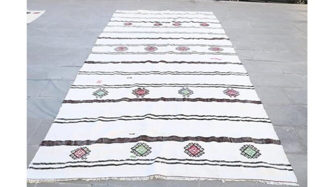 vintage handwoven turkish rug